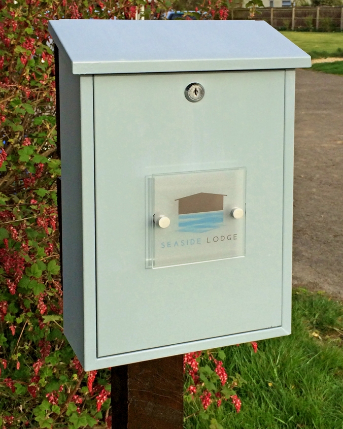 Seaside Lodge's personalised postbox.